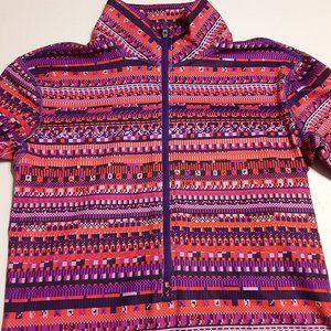 Nike Pro Women's Dri Fit Multi Tribal 1/2 Zip Pullover Top in Size S 685681-696